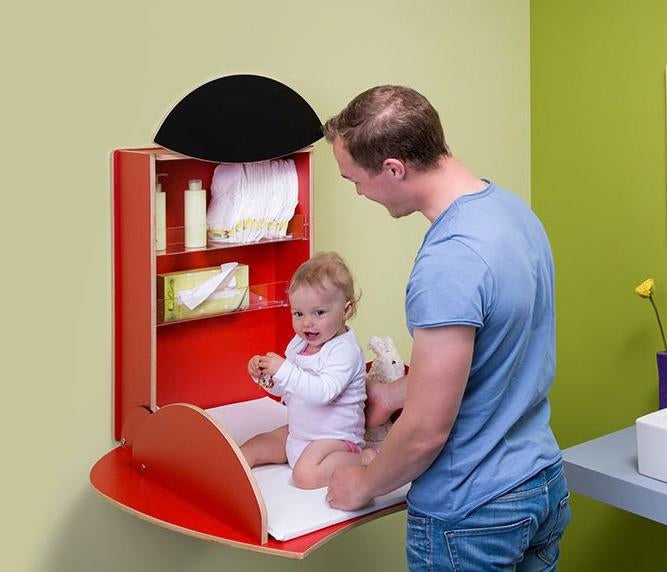 Fold-down Baby Changing Tables-Contract Furniture Store
