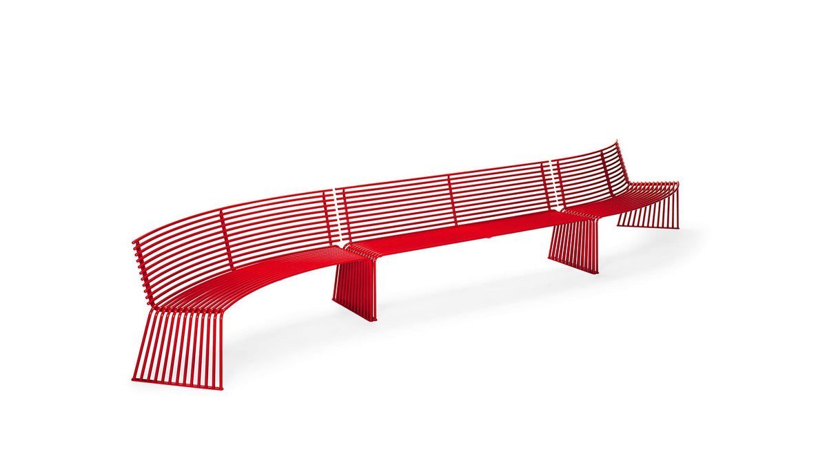 015 Bench with Backrest-Urbantime-Contract Furniture Store
