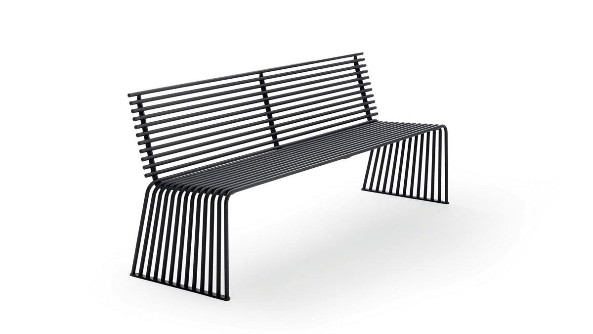 015 Bench with Backrest-Urbantime-Contract Furniture Store
