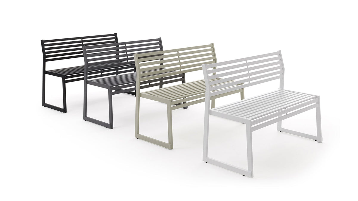 026 Bench with Backrest-Urbantime-Contract Furniture Store