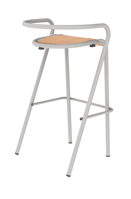 5008-B Ply Seat High Stool-Contract Furniture Store for hospitality, leisure & commercial projects