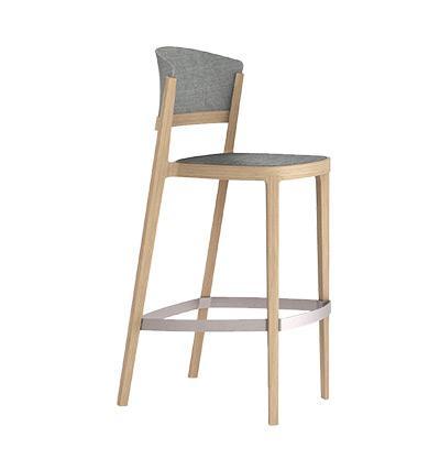 Abuela Wood Large High Stool-Gaber-Contract Furniture Store