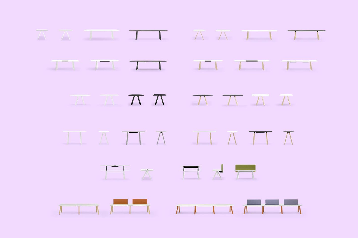 Arki-Table Arkw9 Workstation-Contract Furniture Store for hospitality, leisure & commercial projects