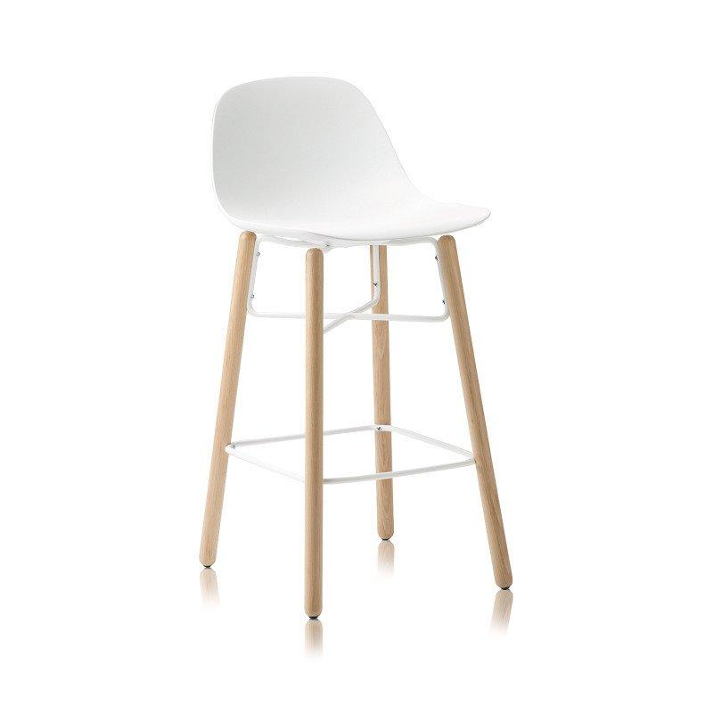 Babah High Stool c/w Wood Legs-Chairs &amp; More-Contract Furniture Store