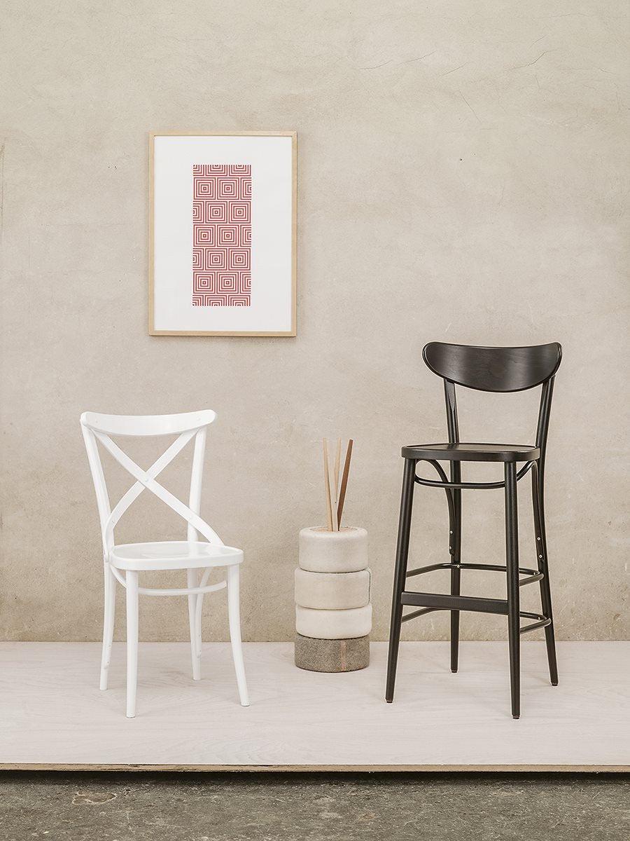 Banana Upholstered High Stool