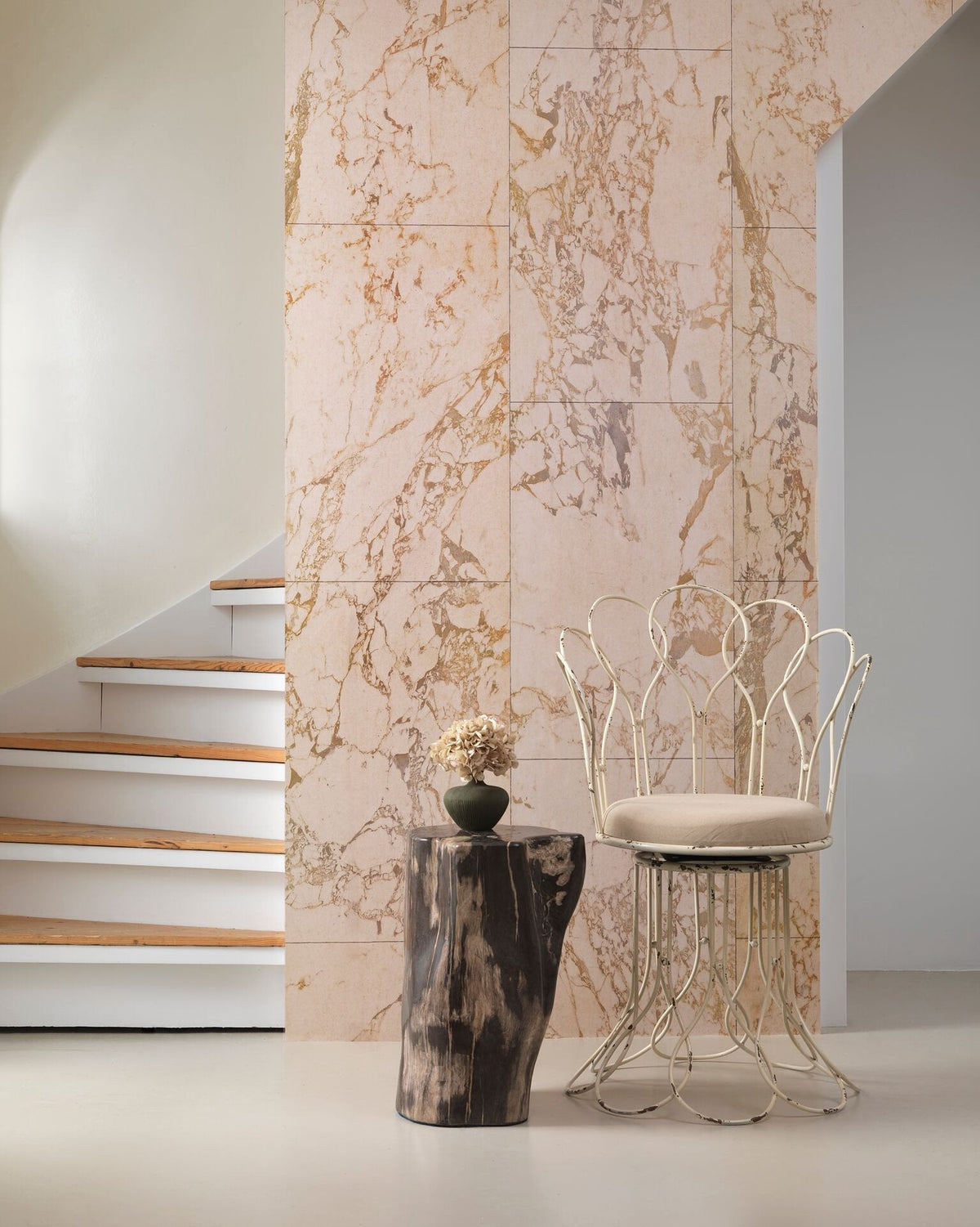 Beige Marble Wallpaper-NLXL-Contract Furniture Store