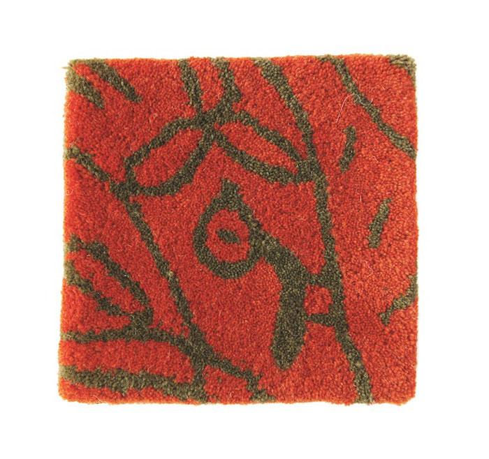 Bichos Y Flores Orange Rug-Contract Furniture Store for hospitality, leisure & commercial projects