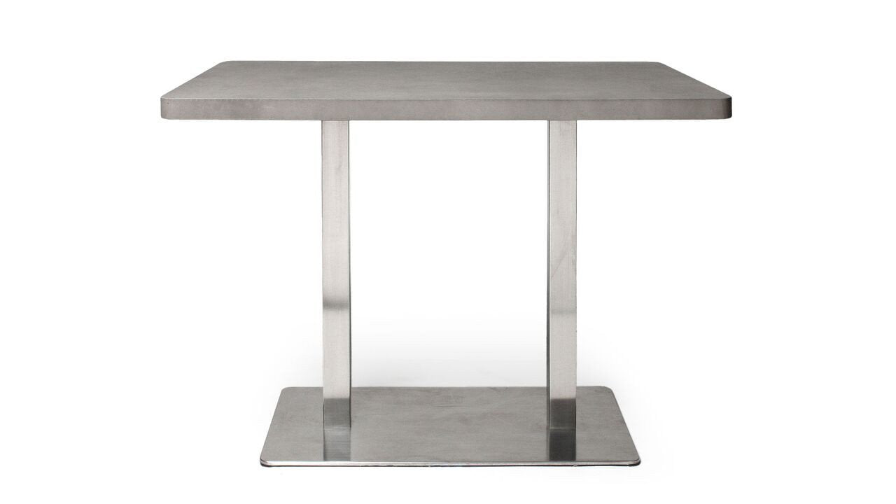 Bistro Rectangular Concrete Dining Table-Contract Furniture Store for hospitality, leisure & commercial projects