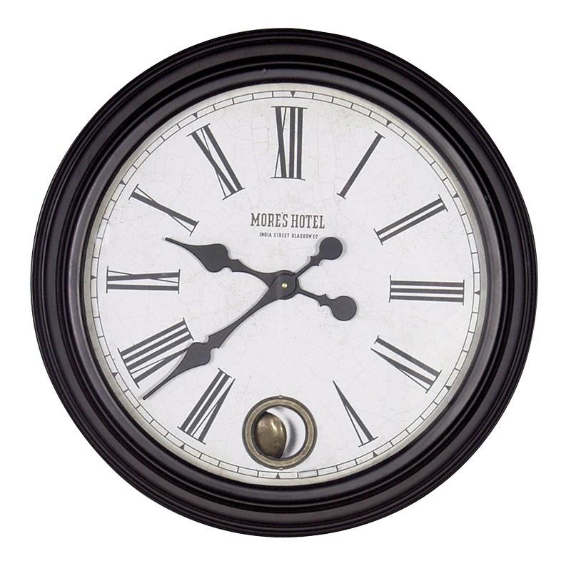 Black MH Wall Clock-Contract Furniture Store for hospitality, leisure & commercial projects