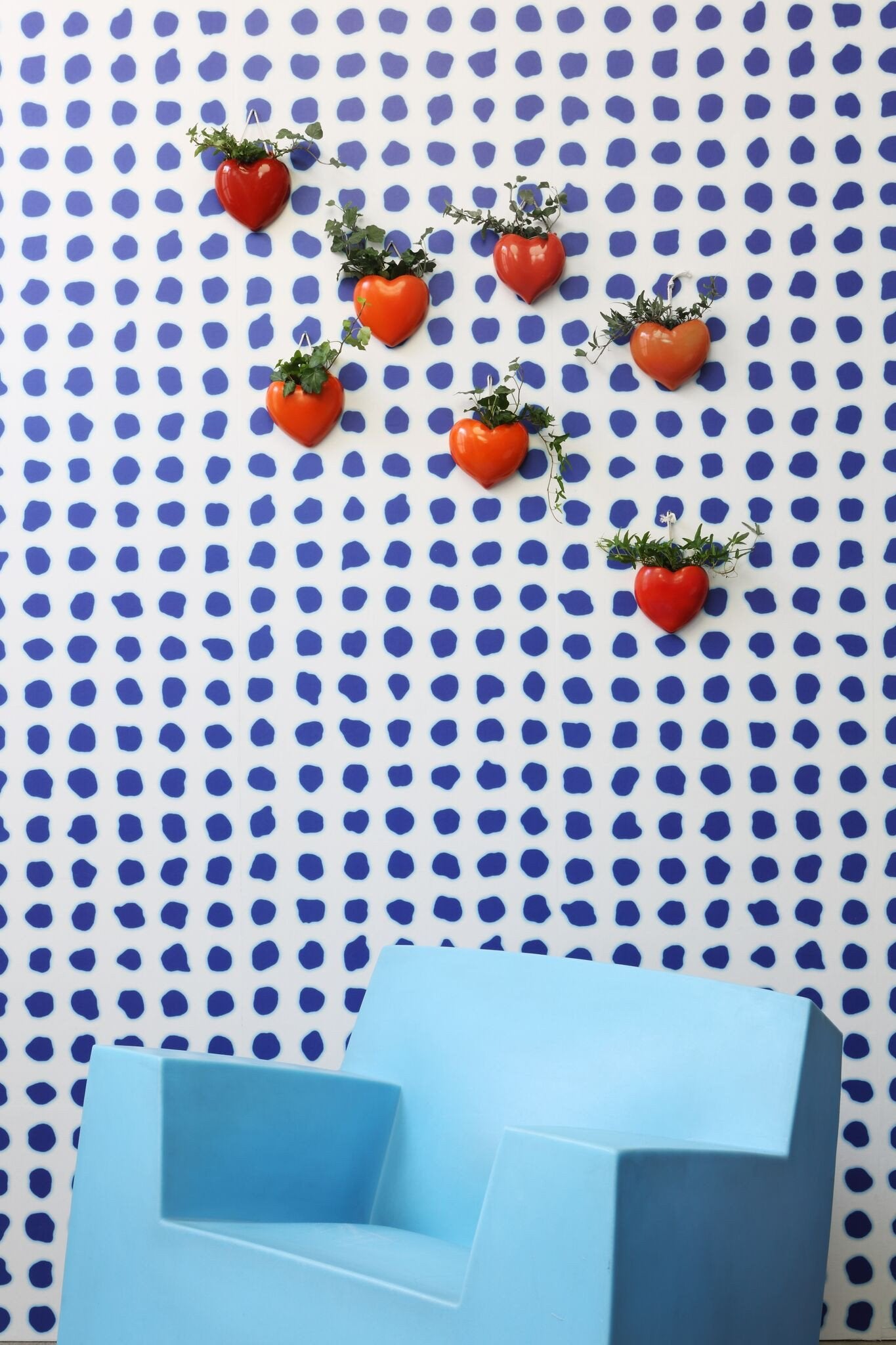 Blue Dots Addiction Wallpaper PNO-02-NLXL-Contract Furniture Store
