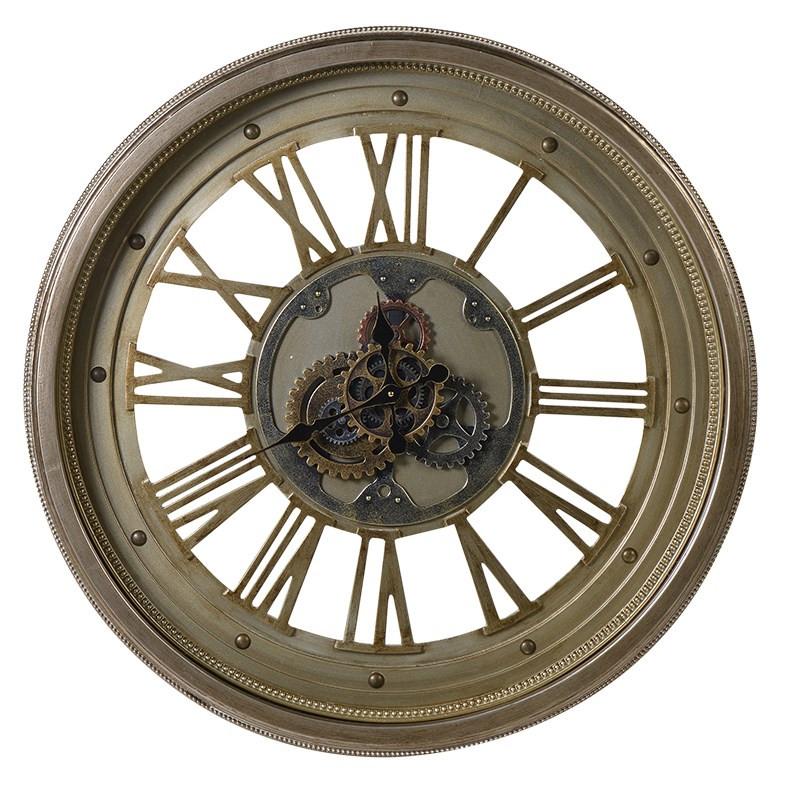 Brass Cog Wall Clock-Coach House-Contract Furniture Store