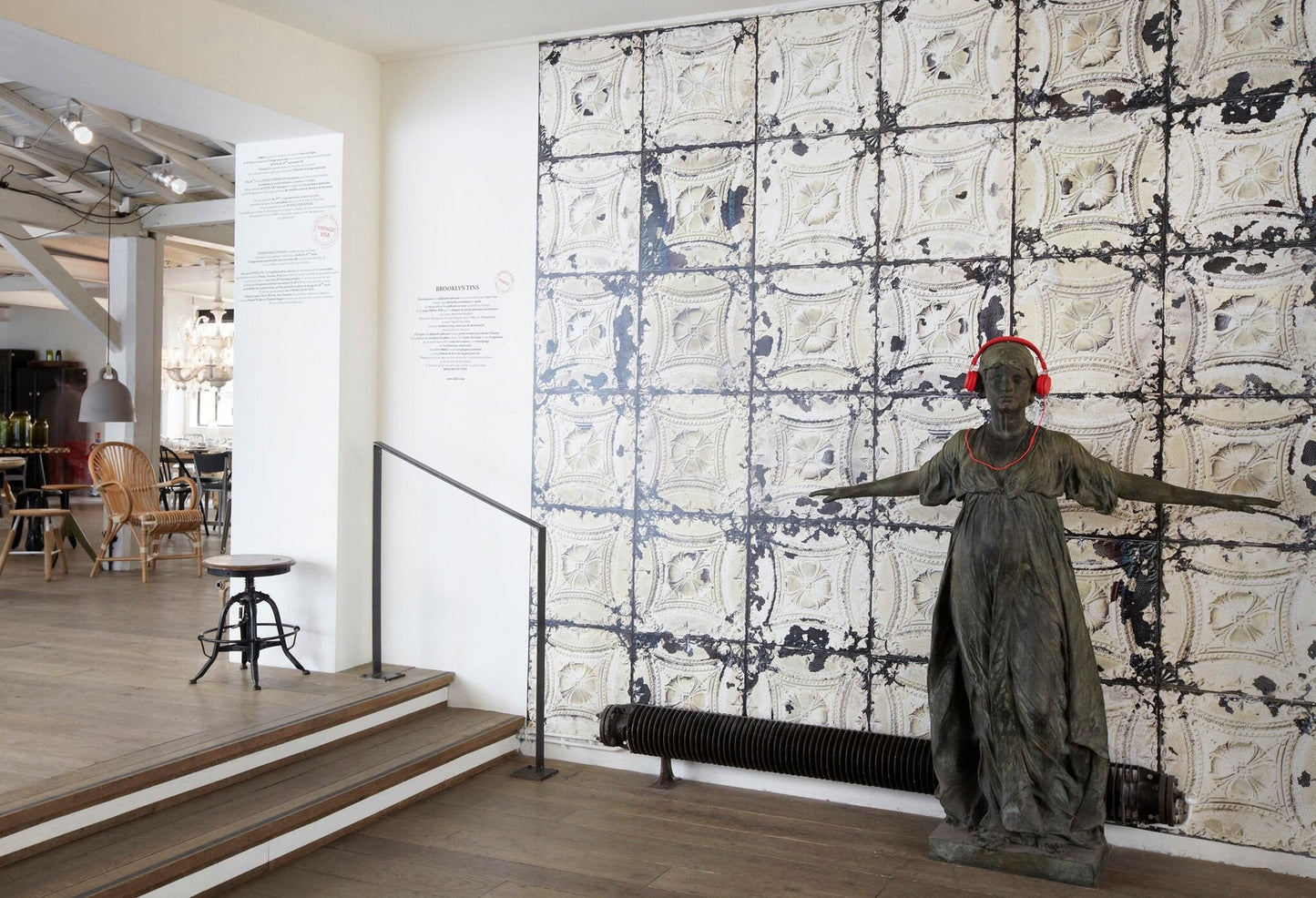 Brooklyn Tins Wallpaper TIN-01-Contract Furniture Store for hospitality, leisure & commercial projects