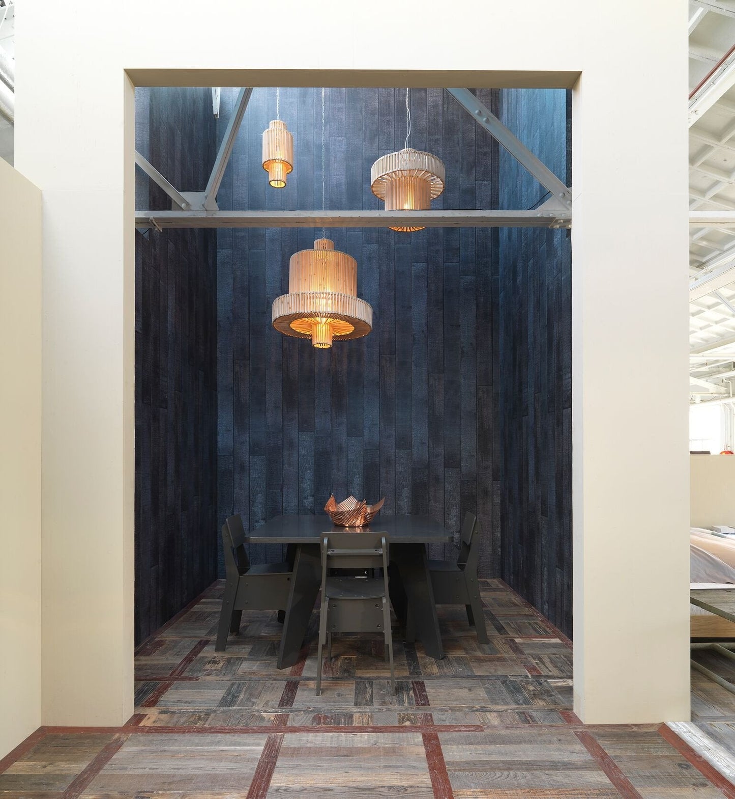 Burnt wood Wallpaper-Contract Furniture Store for hospitality, leisure & commercial projects