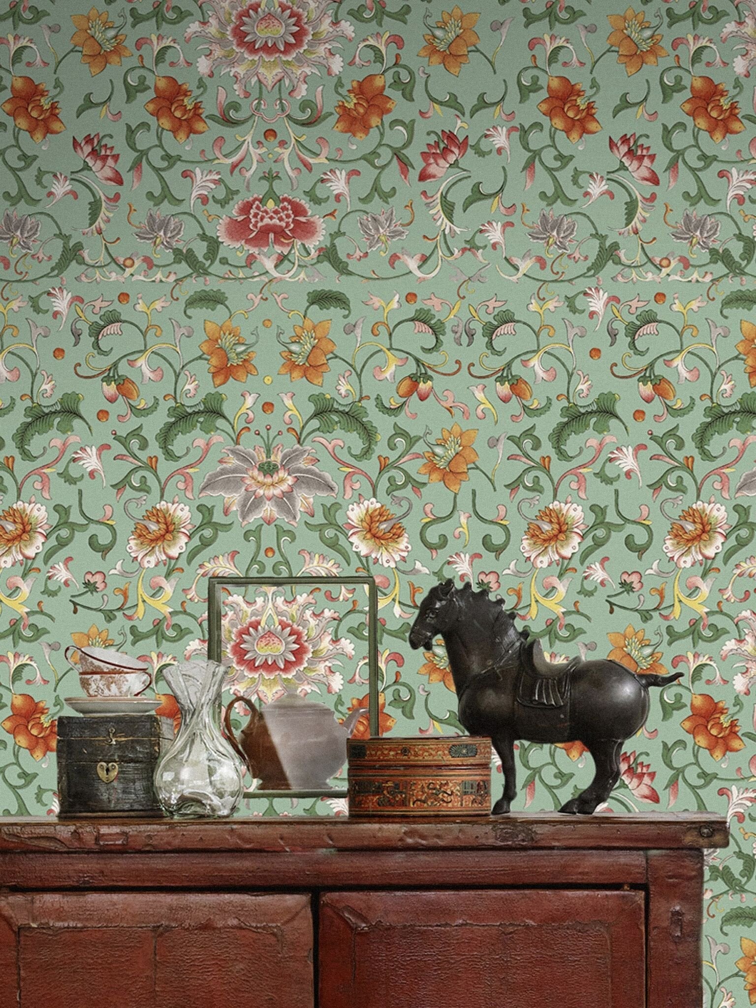 Chinese Floral Wallpaper-Mind The Gap-Contract Furniture Store