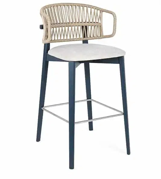 Coffee Wicker High Stool-Contract Furniture Store for hospitality, leisure & commercial projects