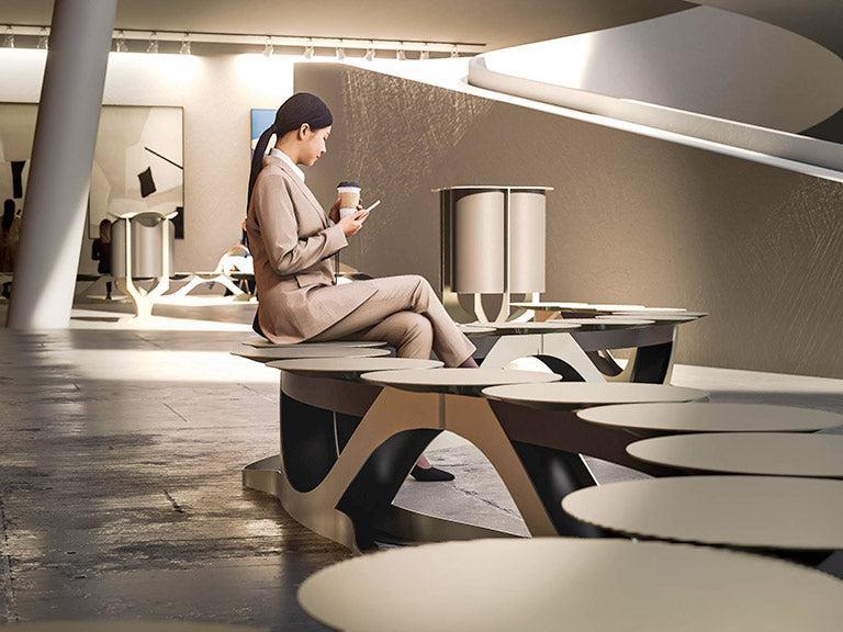 Calice Litter Bin-Contract Furniture Store for hospitality, leisure & commercial projects