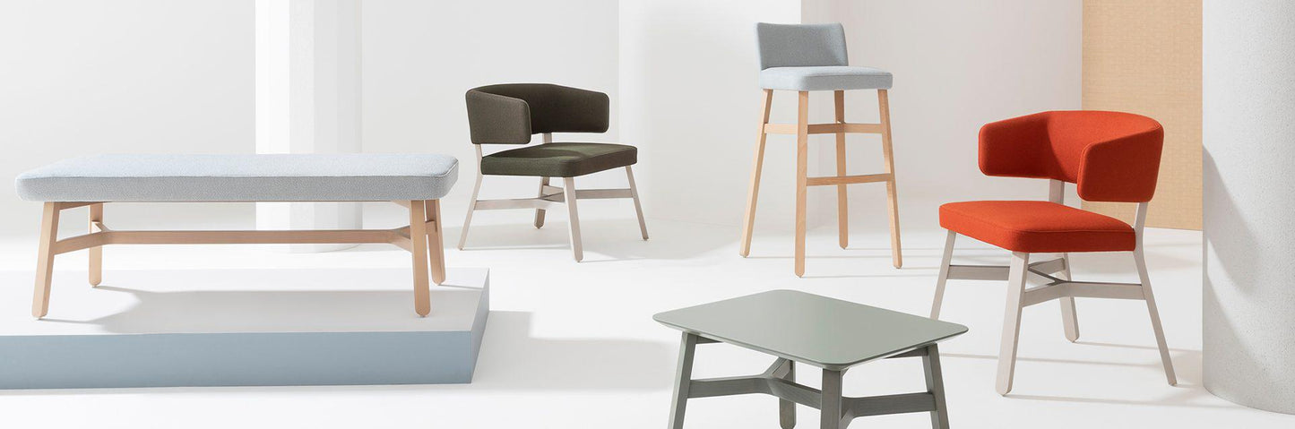 Croissant 593-Cushion Bench-Contract Furniture Store for hospitality, leisure & commercial projects