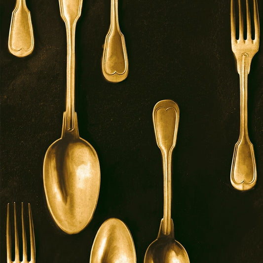 Cutlery Brass Wallpaper