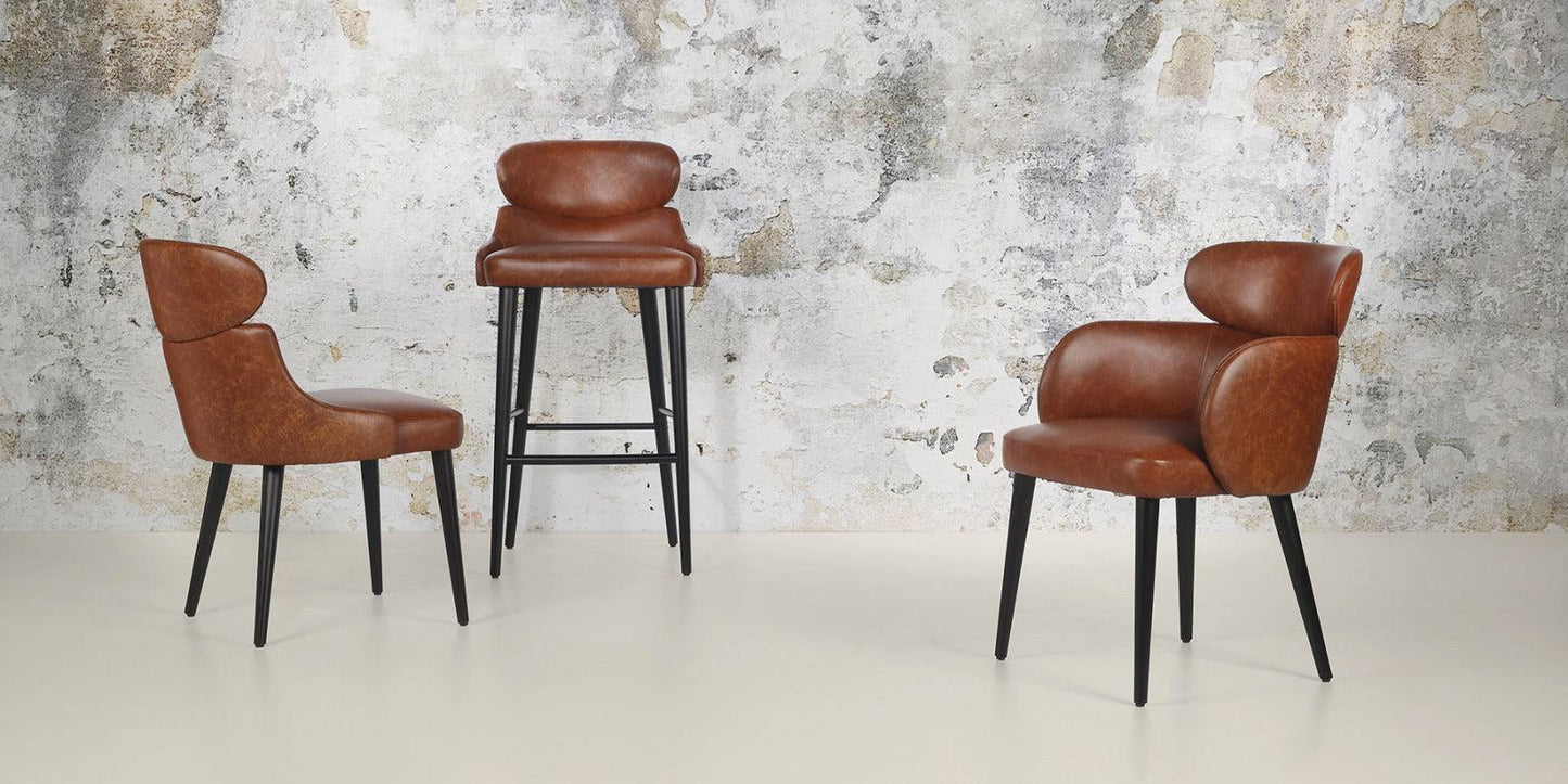 Diamond Wood/B High Stool