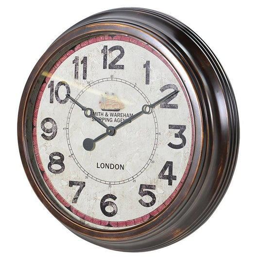 Distressed SW Wall Clock-Contract Furniture Store for hospitality, leisure & commercial projects