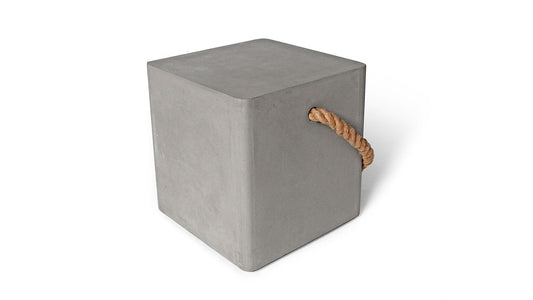 Edge Concrete Wheels Low Stool-Contract Furniture Store for hospitality, leisure & commercial projects