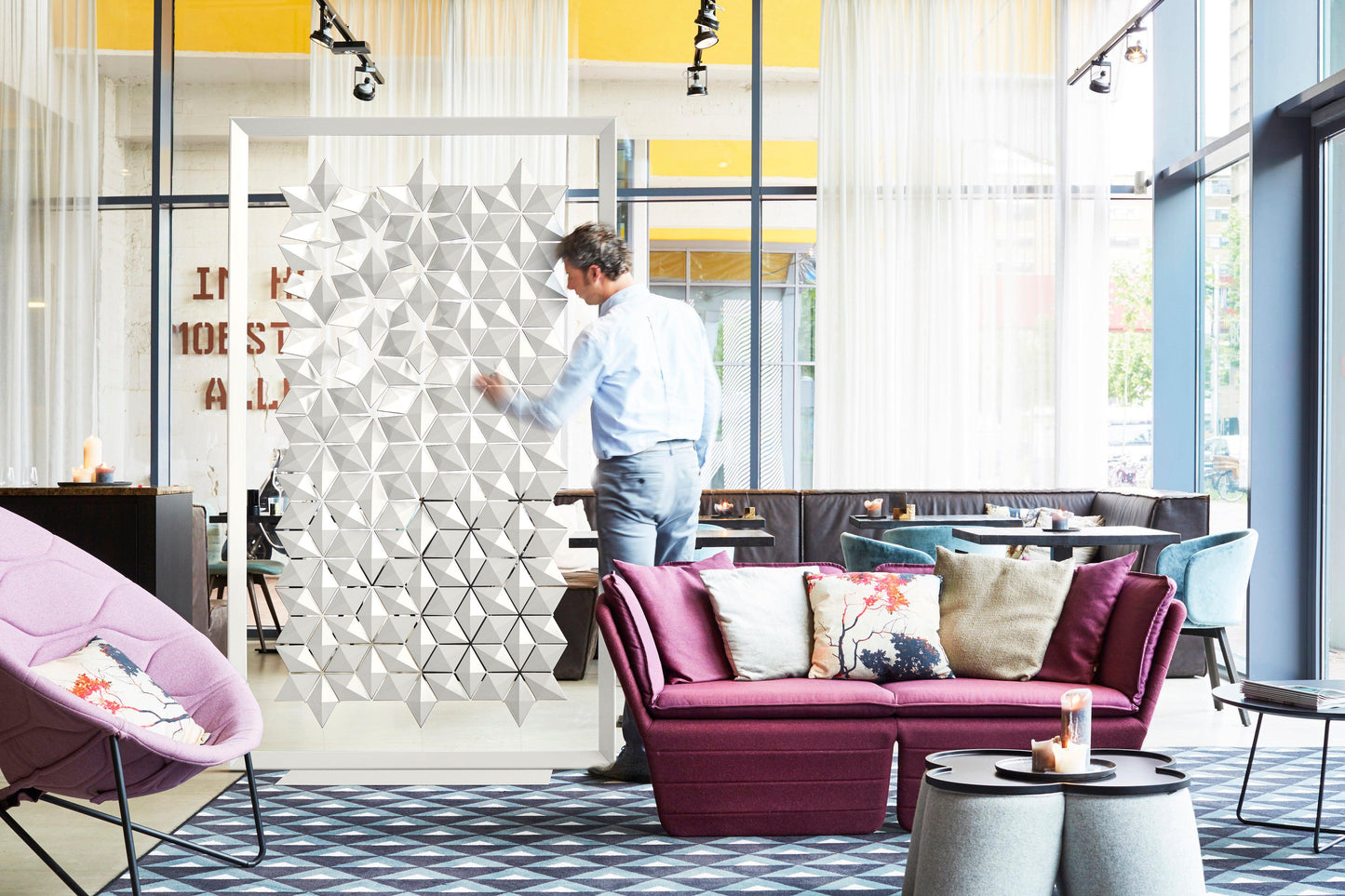 Facet Freestanding Room Divider-Contract Furniture Store for hospitality, leisure & commercial projects