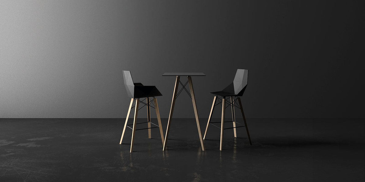 Faz Wood Poseur Table-Vondom-Contract Furniture Store