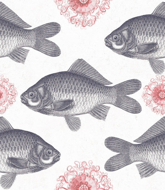 Fish Neutral Wallpaper-Contract Furniture Store for hospitality, leisure & commercial projects