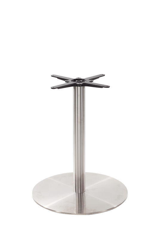 Flat Round SS Dining Base-Contract Furniture Store for hospitality, leisure & commercial projects