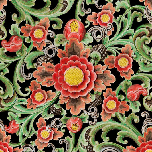 Floral Painting Wallpaper-Contract Furniture Store for hospitality, leisure & commercial projects