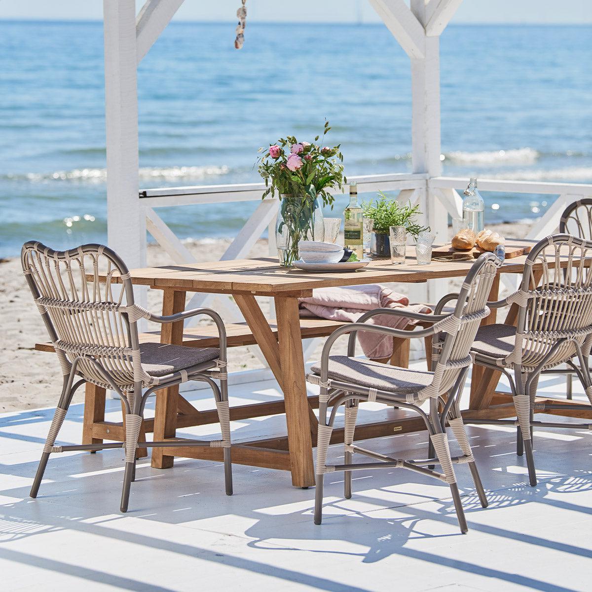 George Teak Rectangular Dining Table-Contract Furniture Store for hospitality, leisure & commercial projects