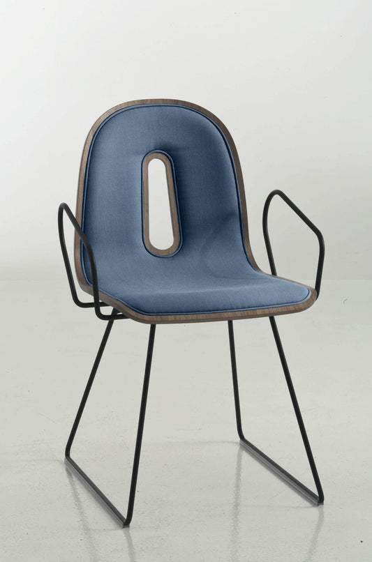 Gotham Woody U Sled Armchair-Contract Furniture Store for hospitality, leisure & commercial projects