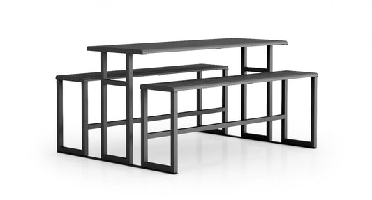 H24 High Table & Integrated Benches-Contract Furniture Store for hospitality, leisure & commercial projects