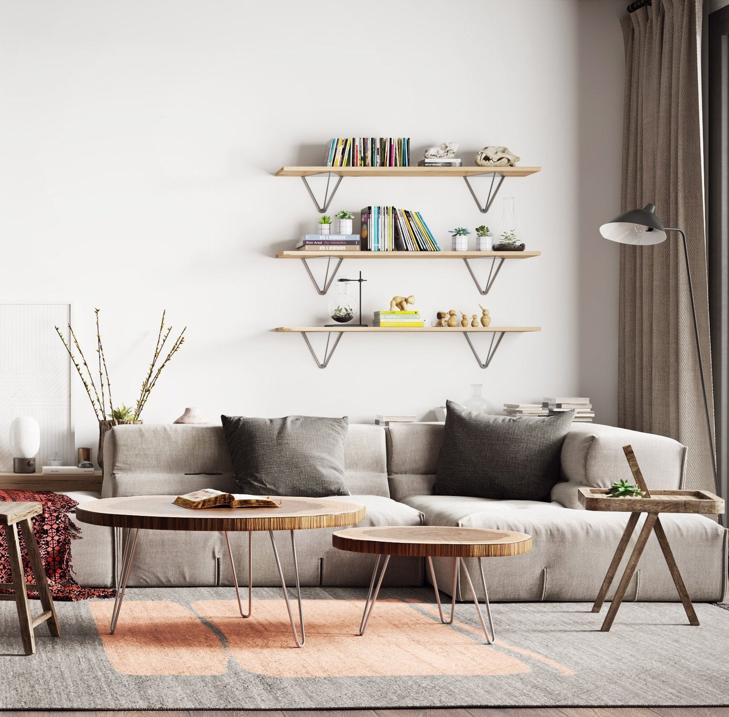 Hairpin Leg Coffee Table/Stool Base