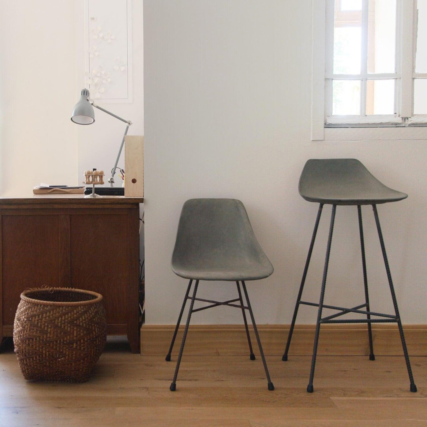 Hauteville Concrete Side Chair-Contract Furniture Store for hospitality, leisure & commercial projects