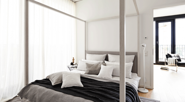 In Heaven 4 Poster Double Bed-Contract Furniture Store for hospitality, leisure & commercial projects