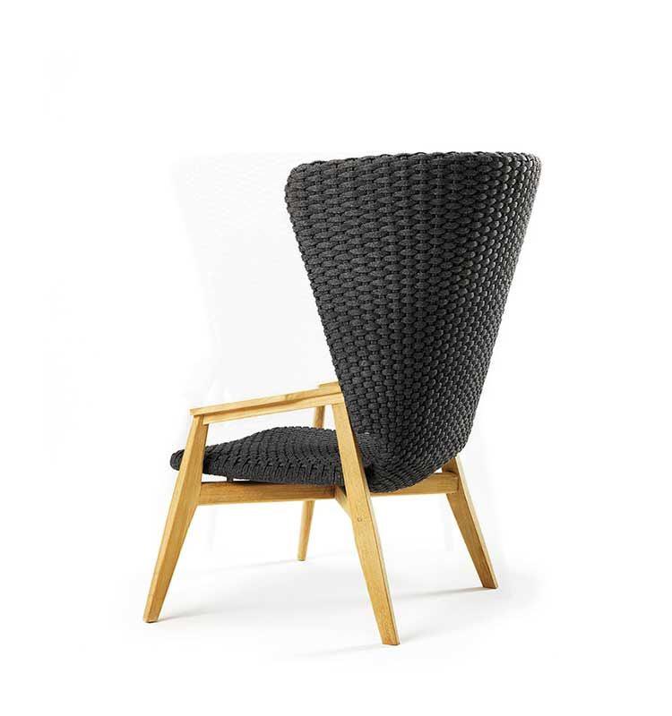 Knit High Back Lounge Armchair-Ethimo-Contract Furniture Store