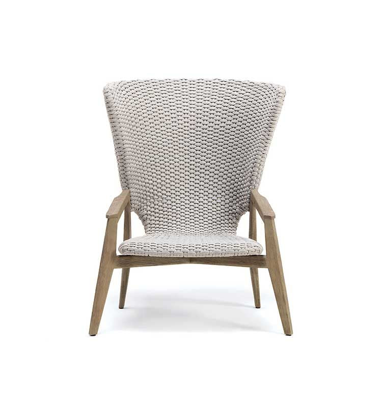 Knit High Back Lounge Armchair-Ethimo-Contract Furniture Store