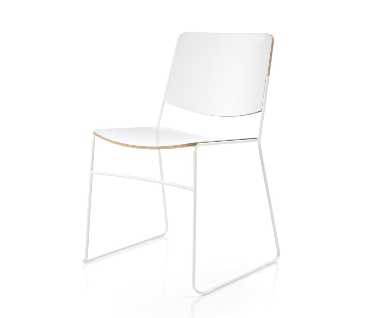Link Side Chair c/w Sled Legs-Fornasarig-Contract Furniture Store
