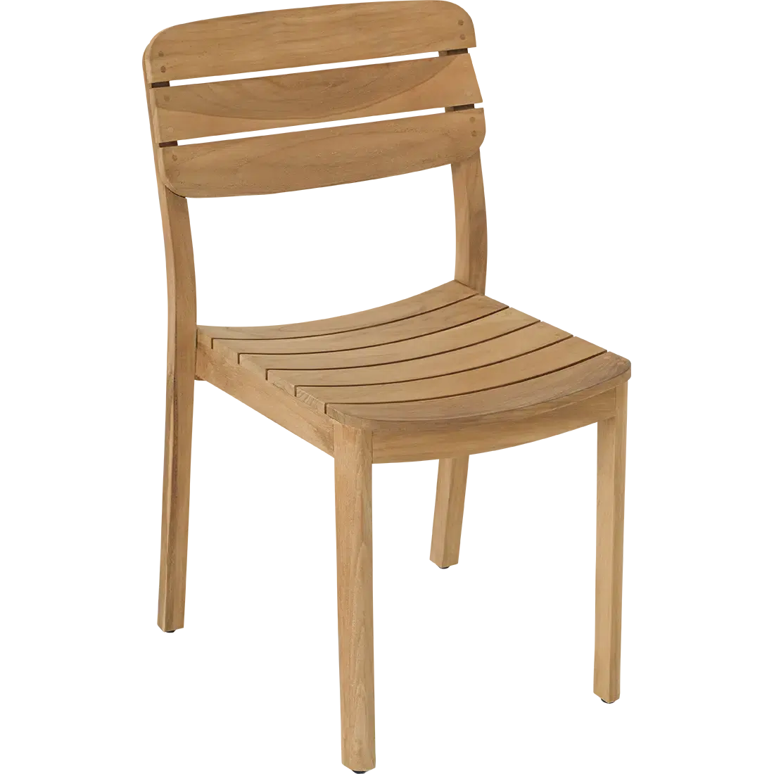 Lodge Teak Side Chair-Vlaemynck-Contract Furniture Store