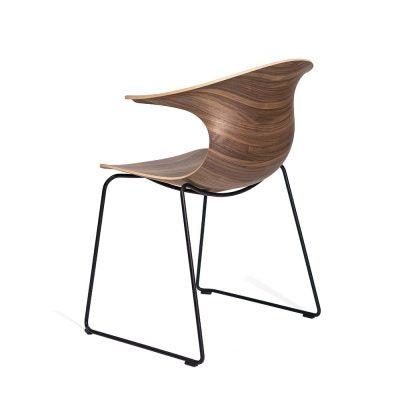 Loop 3D Wood Sled Armchair-Contract Furniture Store for hospitality, leisure & commercial projects