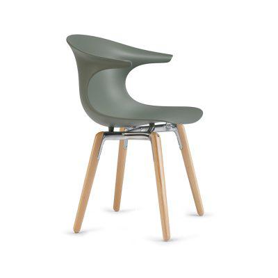 Loop Mono Wooden Legs Armchair-Contract Furniture Store for hospitality, leisure & commercial projects