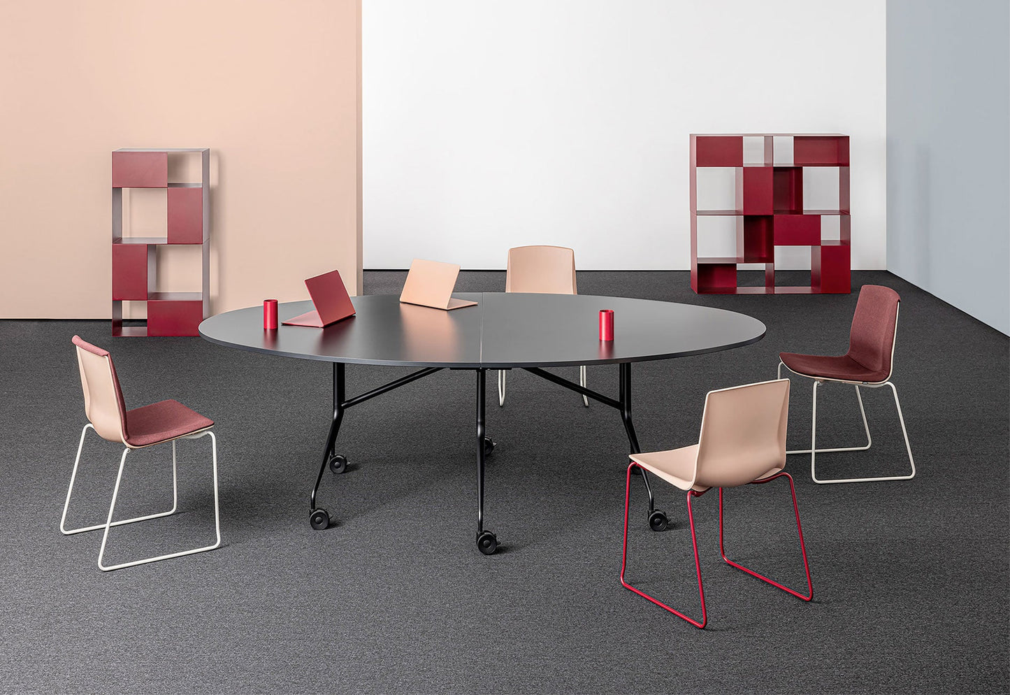 Loto Recycled Sled Chair-Contract Furniture Store for hospitality, leisure & commercial projects