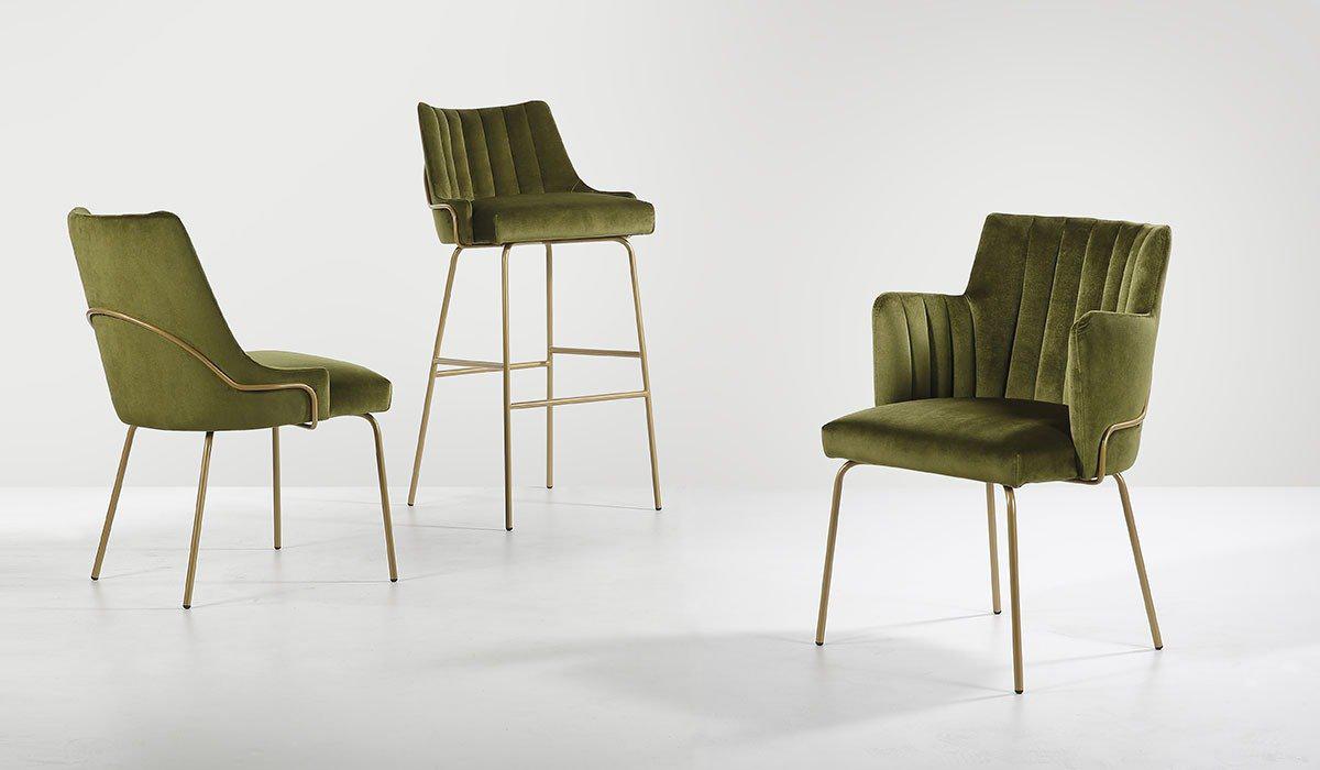 Louvre Flute Tube/S Side Chair-Contract Furniture Store for hospitality, leisure & commercial projects