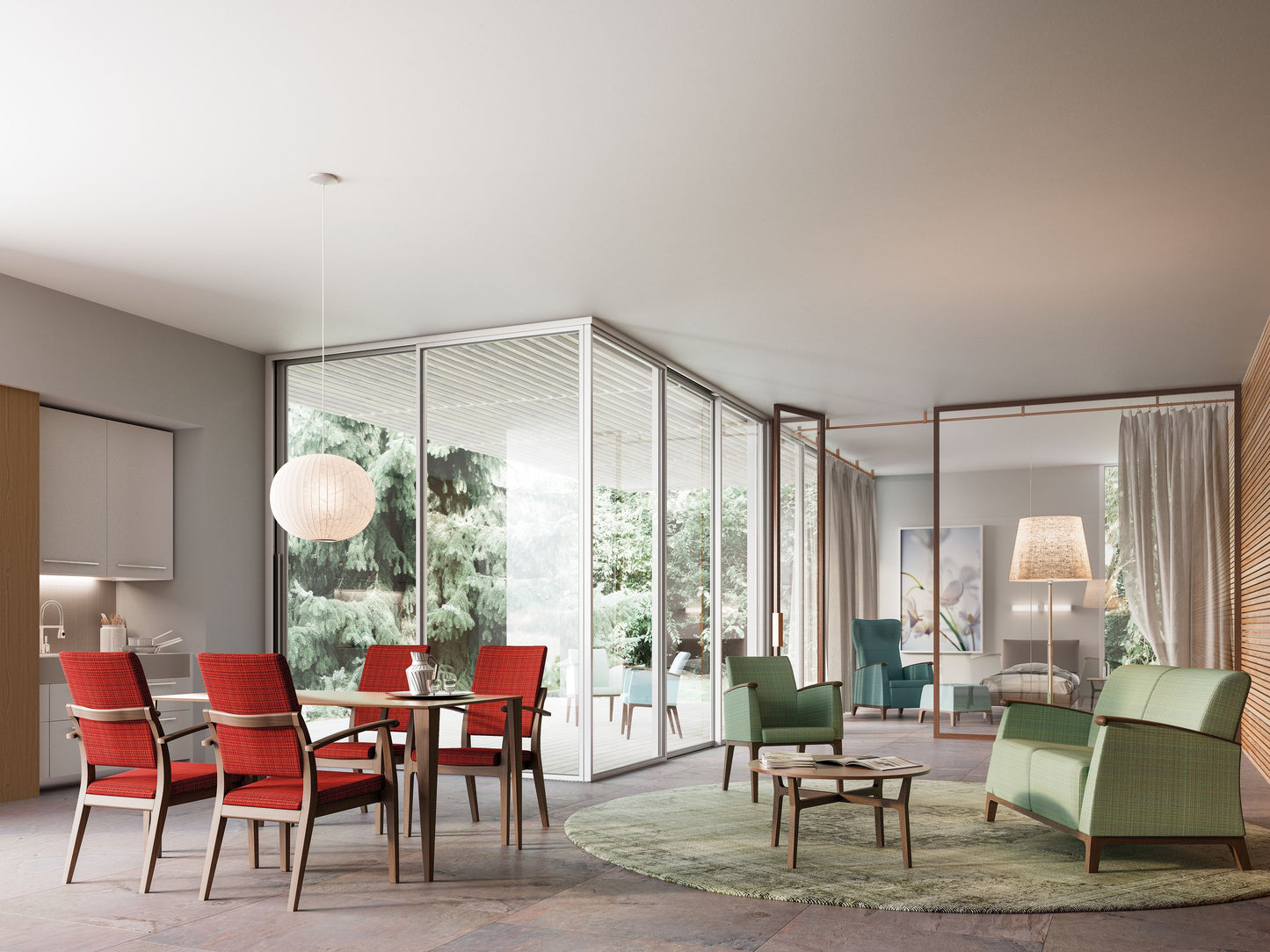 Mamy 57-64/3 Wing Lounge Chair-Contract Furniture Store for hospitality, leisure & commercial projects