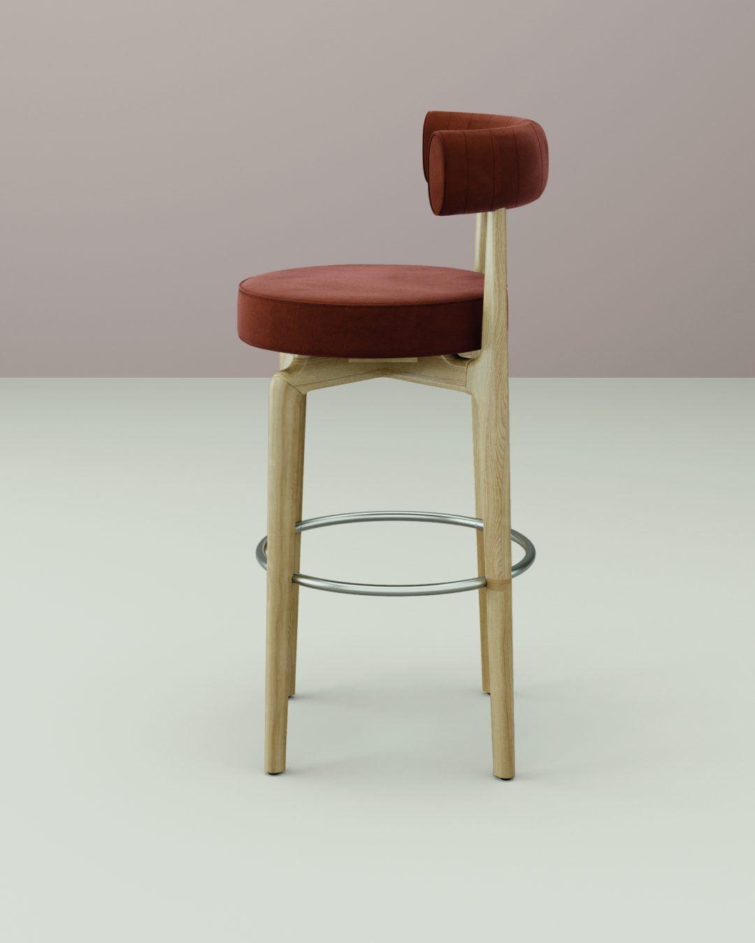 Moka 153-11/1F High Stool-Contract Furniture Store for hospitality, leisure & commercial projects