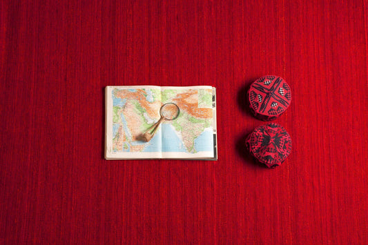 Natural Nomad Deep Red Rug