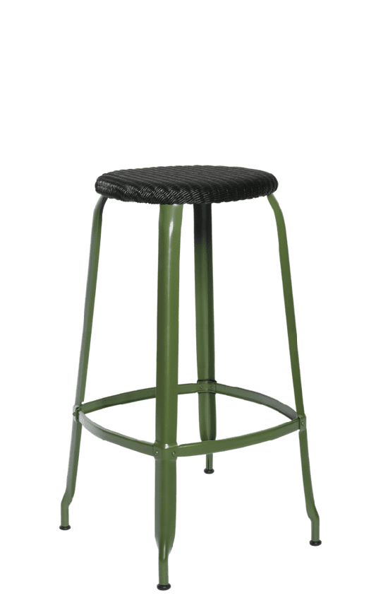 Nicolle® Loom & Metal High Stool-Contract Furniture Store for hospitality, leisure & commercial projects