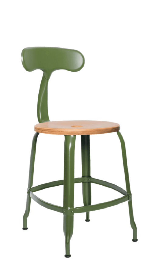 Nicolle® Wood & Metal Side Chair-Contract Furniture Store for hospitality, leisure & commercial projects