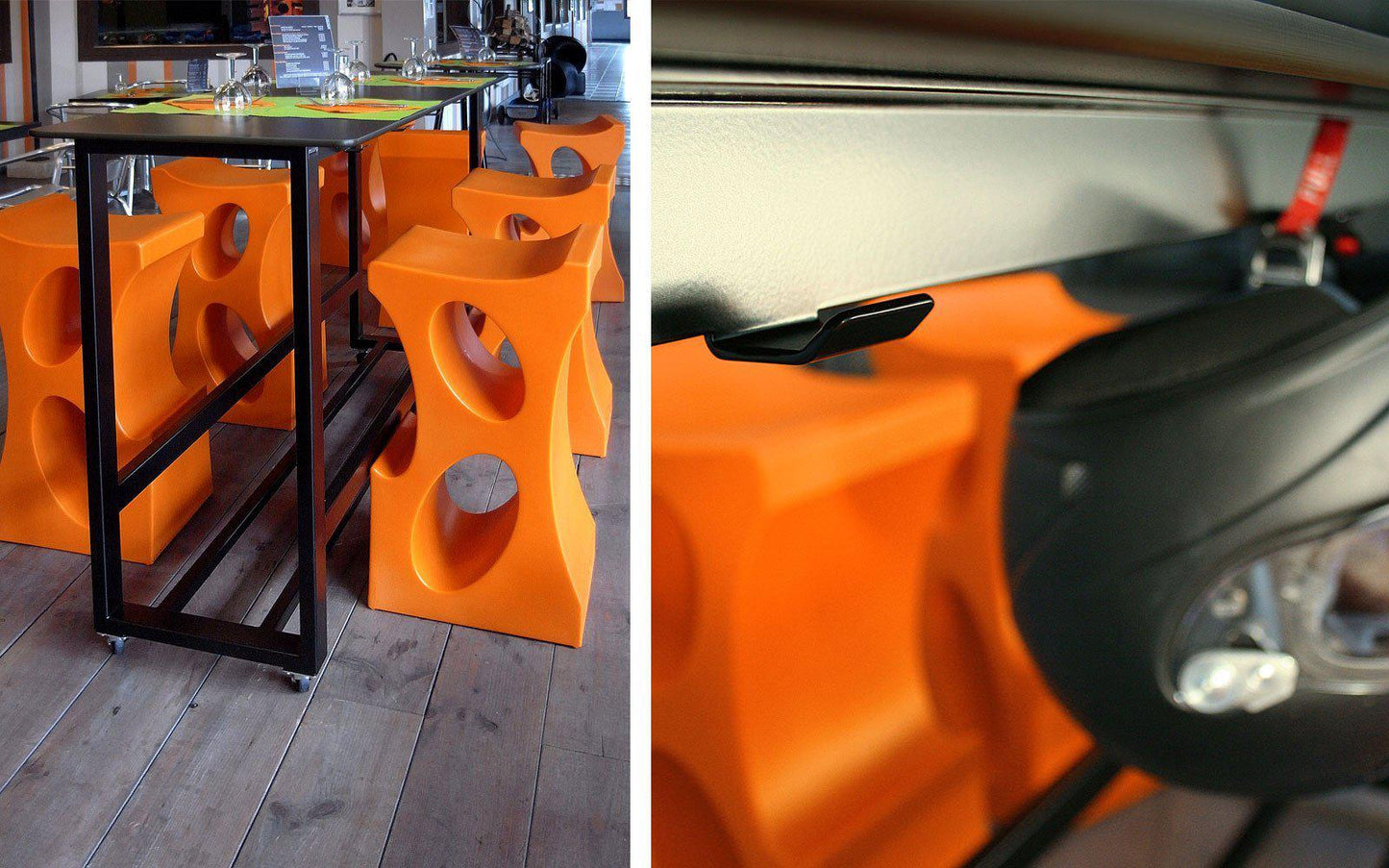 Nomad Moveable Poseur Table